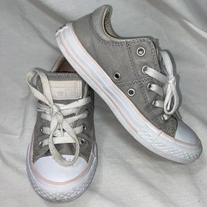Converse All Star Madison Grey/Pink Girls Size 13
